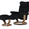 Stressless Relaxsessel mit Hocker  Magic S ¦ schwarz ¦ Maße (cm): B: 77 H: 108 T: 76 Polstermöbel ></noscript> Sessel > Ledersessel - Höffner