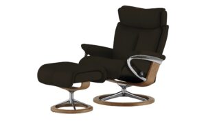 Stressless Relaxsessel mit Hocker  Magic S ¦ braun ¦ Maße (cm): B: 78 H: 111 T: 76 Polstermöbel > Sessel > Ledersessel - Höffner