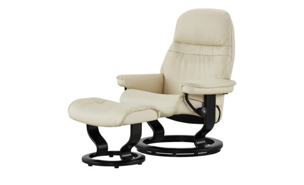 Stressless Relaxsessel mit Hocker  Sunrise L ¦ creme ¦ Maße (cm): B: 88 H: 103 T: 78 Polstermöbel > Sessel > Relaxsessel - Höffner