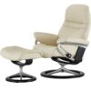 Stressless Relaxsessel mit Hocker  Sunrise L ¦ creme ¦ Maße (cm): B: 92 H: 105 T: 80 Polstermöbel ></noscript> Sessel > Relaxsessel - Höffner