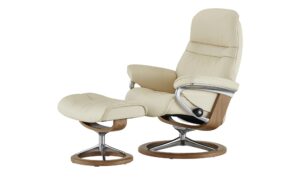 Stressless Relaxsessel mit Hocker  Sunrise L ¦ creme ¦ Maße (cm): B: 92 H: 105 T: 80 Polstermöbel > Sessel > Relaxsessel - Höffner