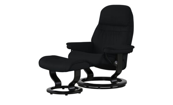 Stressless Relaxsessel mit Hocker  Sunrise M ¦ schwarz ¦ Maße (cm): B: 79 H: 103 T: 73 Polstermöbel > Sessel > Relaxsessel - Höffner