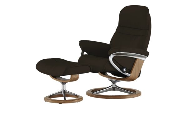 Stressless Relaxsessel mit Hocker  Sunrise M ¦ braun ¦ Maße (cm): B: 83 H: 105 T: 74 Polstermöbel > Sessel > Relaxsessel - Höffner