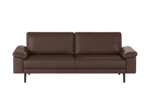 hülsta Sofa Sofabank aus Leder  HS 450 ¦ braun ¦ Maße (cm): B: 218 H: 85 T: 95 Polstermöbel > Sofas > Einzelsofas - Höffner