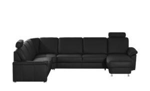 meinSofa Leder-Wohnlandschaft  Carolin ¦ schwarz ¦ Maße (cm): B: 336 H: 91 T: 240 Polstermöbel > Sofas > Schlafsofas - Höffner