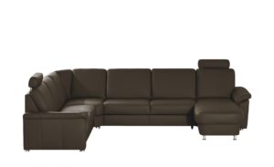 meinSofa Leder-Wohnlandschaft  Carolin ¦ braun ¦ Maße (cm): B: 336 H: 91 T: 240 Polstermöbel > Sofas > Schlafsofas - Höffner