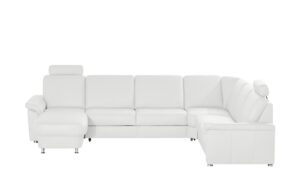 meinSofa Leder-Wohnlandschaft  Carolin ¦ weiß ¦ Maße (cm): B: 336 H: 91 T: 240 Polstermöbel > Sofas > Schlafsofas - Höffner