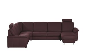 meinSofa Leder-Wohnlandschaft  Carolin ¦ lila/violett ¦ Maße (cm): B: 336 H: 91 T: 240 Polstermöbel > Sofas > Schlafsofas - Höffner