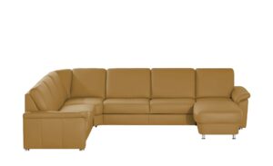 meinSofa Leder-Wohnlandschaft  Carolin ¦ gelb ¦ Maße (cm): B: 336 H: 91 T: 240 Polstermöbel > Sofas > Wohnlandschaften - Höffner