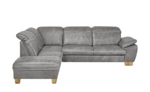 meinSofa Leder-Ecksofa  Raica ¦ grau ¦ Maße (cm): B: 292 H: 91 T: 243 Polstermöbel > Sofas > Ecksofas - Höffner