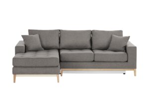 smart Ecksofa  Vivien ¦ grau ¦ Maße (cm): B: 242 H: 90 T: 173 Polstermöbel > Sofas > Ecksofas - Höffner