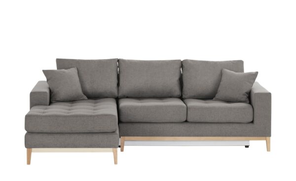 smart Ecksofa  Vivien ¦ grau ¦ Maße (cm): B: 242 H: 90 T: 173 Polstermöbel > Sofas > Ecksofas - Höffner