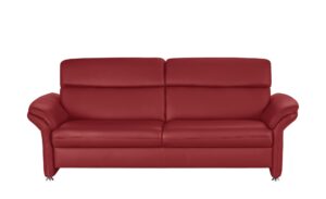 meinSofa Ledersofa  Manon ¦ rot ¦ Maße (cm): B: 228 H: 94 T: 92 Polstermöbel > Sofas > 3-Sitzer - Höffner