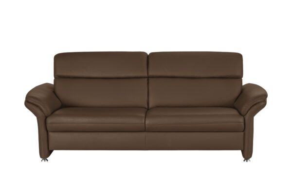 meinSofa Ledersofa  Manon ¦ braun ¦ Maße (cm): B: 228 H: 94 T: 92 Polstermöbel > Sofas > 3-Sitzer - Höffner