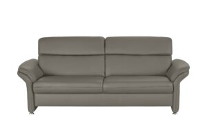 meinSofa Ledersofa  Manon ¦ grau ¦ Maße (cm): B: 228 H: 94 T: 92 Polstermöbel > Sofas > 3-Sitzer - Höffner