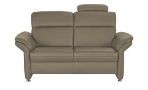 meinSofa Ledersofa  Manon ¦ grau ¦ Maße (cm): B: 170 H: 94 T: 92 Polstermöbel > Sofas > 2-Sitzer - Höffner