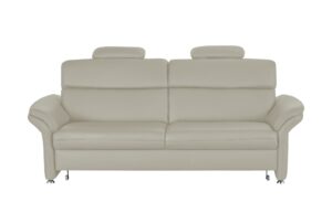 meinSofa Ledersofa  Manon ¦ grau ¦ Maße (cm): B: 228 H: 94 T: 92 Polstermöbel > Sofas > 3-Sitzer - Höffner