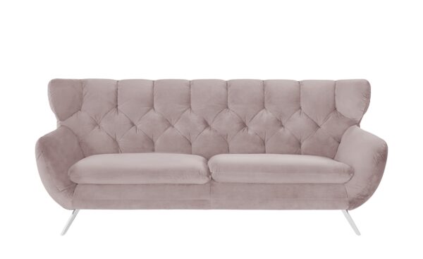 pop Sofa  Caldara ¦ rosa/pink ¦ Maße (cm): B: 225 H: 94 T: 95 Polstermöbel > Sofas > 3-Sitzer - Höffner