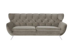 pop Sofa  Caldara ¦ grau ¦ Maße (cm): B: 225 H: 94 T: 95 Polstermöbel > Sofas > 3-Sitzer - Höffner