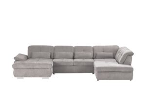 Wohnlandschaft mit Funktion  Perry ¦ grau ¦ Maße (cm): B: 374 H: 100 T: 260 Polstermöbel > Sofas > Schlafsofas - Höffner