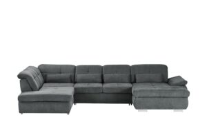 Wohnlandschaft mit Funktion  Perry ¦ grau ¦ Maße (cm): B: 374 H: 100 T: 195 Polstermöbel > Sofas > Schlafsofas - Höffner