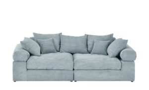 smart Big Sofa mit trendigem Cordbezug Lionore ¦ türkis/petrol ¦ Maße (cm): B: 242 H: 86 T: 121 Polstermöbel > Sofas > 2-Sitzer - Höffner