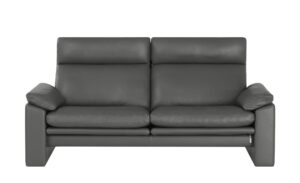 erpo just relax Ledersofa  JR960 Bari ¦ grau ¦ Maße (cm): B: 190 H: 93 T: 84 Polstermöbel > Sofas > 2-Sitzer - Höffner