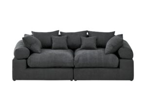 smart Big Sofa  Lionore ¦ schwarz ¦ Maße (cm): B: 242 H: 86 T: 121 Polstermöbel > Sofas > 2-Sitzer - Höffner