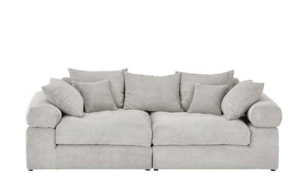 smart Big Sofa  Lionore ¦ grau ¦ Maße (cm): B: 242 H: 86 T: 121 Polstermöbel > Sofas > 2-Sitzer - Höffner