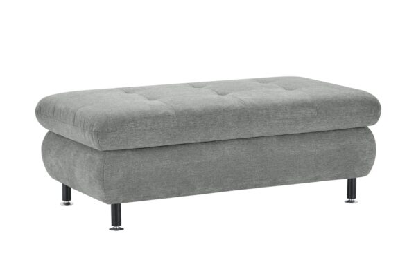 Lounge Collection XXL-Hocker  Sally ¦ grau ¦ Maße (cm): B: 129 H: 47 T: 64 Polstermöbel > Hocker - Höffner