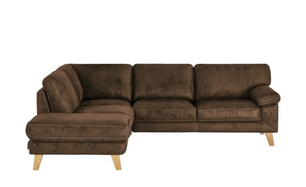 smart Ecksofa  Tine ¦ braun ¦ Maße (cm): B: 262 H: 82 T: 220 Polstermöbel > Sofas > Ecksofas - Höffner