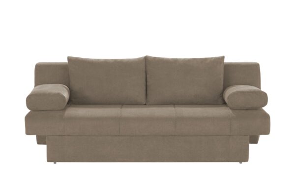 smart Schlafsofa  Andrea ¦ braun ¦ Maße (cm): B: 202 H: 87 T: 101 Polstermöbel > Sofas > 2-Sitzer - Höffner