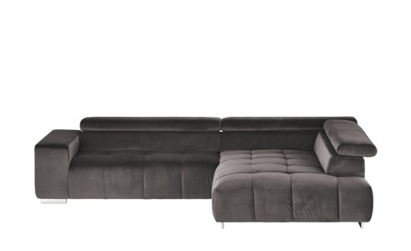 uno Ecksofa aus Samt  Origo ¦ braun ¦ Maße (cm): H: 70 Polstermöbel > Sofas > Ecksofas - Höffner