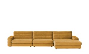 pop Ecksofa Samt  Scarlatti ¦ gelb ¦ Maße (cm): B: 416 H: 83 T: 205 Polstermöbel > Sofas > Ecksofas - Höffner