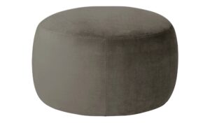 Samt Hocker  Amadi ¦ braun ¦ Maße (cm): H: 40  Ø: 60 Polstermöbel > Hocker - Höffner