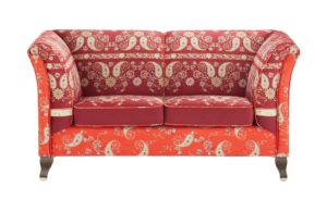 bassetti by SCHRÖNO Sofa  Ferrara ¦ rot ¦ Maße (cm): B: 156 H: 82 T: 82 Polstermöbel > Sofas > 2-Sitzer - Höffner