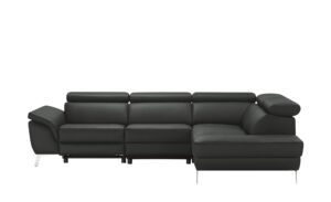 uno Ecksofa Leder  Dallas ¦ schwarz ¦ Maße (cm): B: 283 H: 74 T: 228 Polstermöbel > Sofas > Ecksofas - Höffner