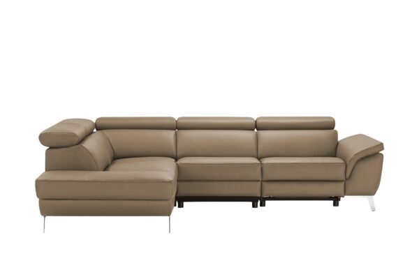 uno Ecksofa Leder  Dallas ¦ braun ¦ Maße (cm): B: 283 H: 74 T: 228 Polstermöbel > Sofas > Ecksofas - Höffner