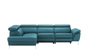 uno Ecksofa Leder  Dallas ¦ türkis/petrol ¦ Maße (cm): B: 283 H: 74 T: 228 Polstermöbel > Sofas > Ecksofas - Höffner