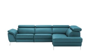 uno Ecksofa Leder  Dallas ¦ türkis/petrol ¦ Maße (cm): B: 283 H: 74 T: 228 Polstermöbel > Sofas > Ecksofas - Höffner