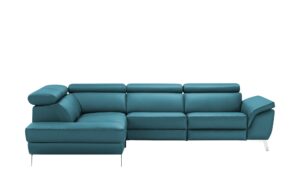 uno Ecksofa Leder  Dallas ¦ türkis/petrol ¦ Maße (cm): B: 283 H: 74 T: 228 Polstermöbel > Sofas > Ecksofas - Höffner