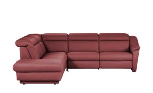 himolla Ecksofa Leder  9707 ¦ rot ¦ Maße (cm): B: 275 H: 84 T: 245 Polstermöbel > Sofas > Ecksofas - Höffner