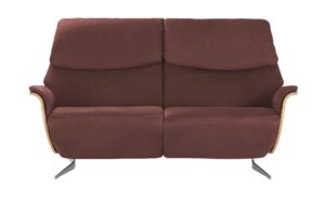 himolla Einzelsofa Leder  4818 ¦ rot ¦ Maße (cm): B: 187 H: 106 T: 92 Polstermöbel > Sofas > 2-Sitzer - Höffner