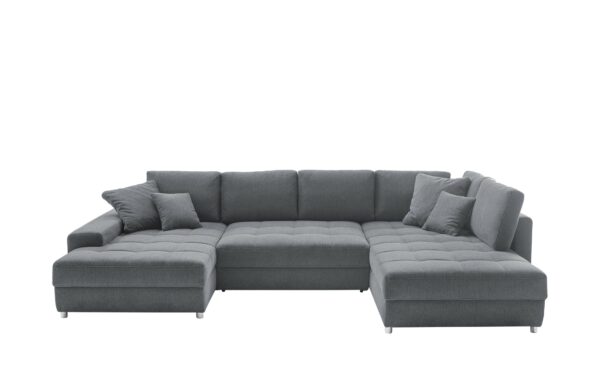 bobb Wohnlandschaft  Arissa de Luxe ¦ grau ¦ Maße (cm): B: 353 H: 84 T: 209 Polstermöbel > Sofas > Schlafsofas - Höffner