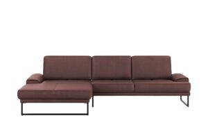 Gallery M Leder Ecksofa  Viola ¦ rot ¦ Maße (cm): B: 294 H: 85 T: 190 Polstermöbel > Sofas > Ecksofas - Höffner