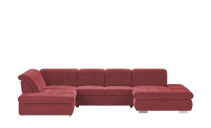 Lounge Collection Wohnlandschaft  Spencer ¦ rot ¦ Maße (cm): B: 382 H: 102 T: 260 Polstermöbel > Sofas > Schlafsofas - Höffner
