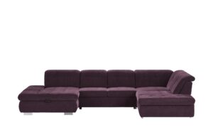 Lounge Collection Wohnlandschaft  Spencer ¦ lila/violett ¦ Maße (cm): B: 382 H: 102 T: 260 Polstermöbel > Sofas > Schlafsofas - Höffner