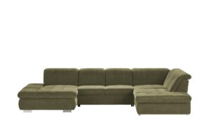 Lounge Collection Wohnlandschaft  Spencer ¦ grün ¦ Maße (cm): B: 382 H: 102 T: 260 Polstermöbel > Sofas > Schlafsofas - Höffner