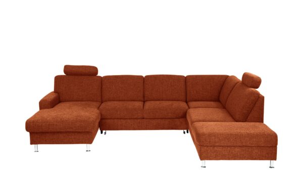 meinSofa Wohnlandschaft  Jana ¦ orange ¦ Maße (cm): B: 305 H: 85 T: 235 Polstermöbel > Sofas > Schlafsofas - Höffner