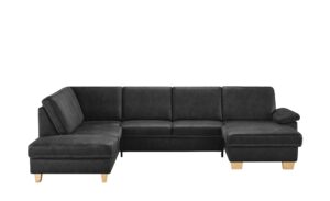 meinSofa Wohnlandschaft   Samu ¦ schwarz ¦ Maße (cm): B: 316 H: 90 T: 235 Polstermöbel > Sofas > Wohnlandschaften - Höffner